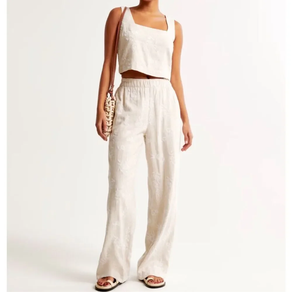 Abercrombie & Fitch Cream Two-Piece Set - Picture 1 of 15